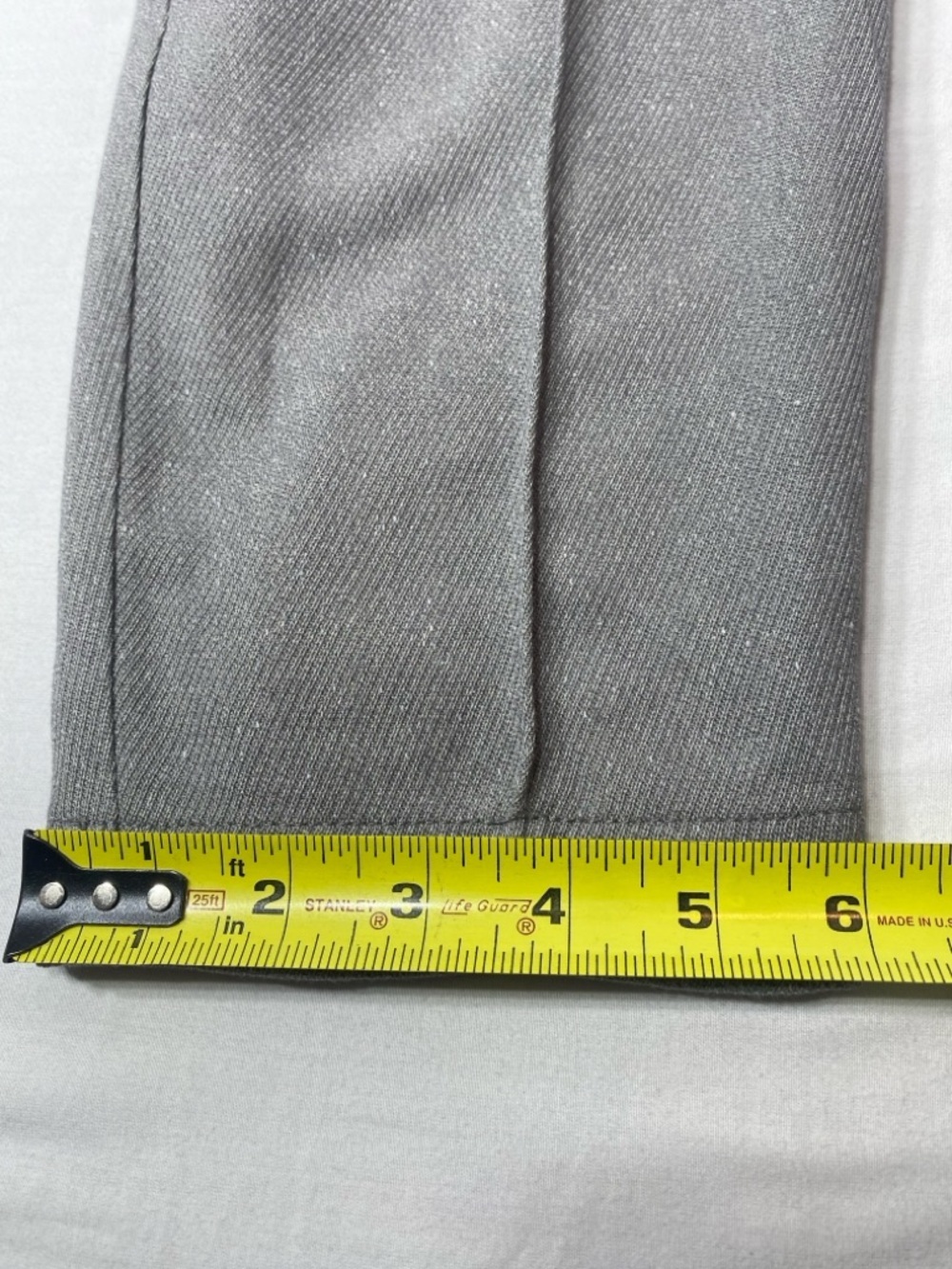 LOFT Gray Tie Waist Ankle Pants 10 NWT High Rise Office Quiet Luxury - Picture 8 of 10